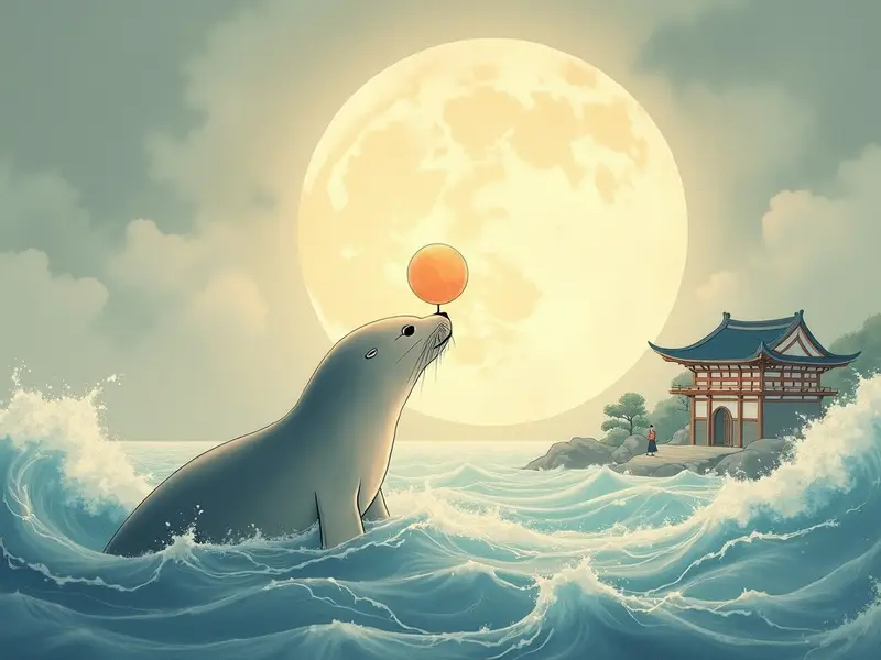 꿈 삽화: 물개